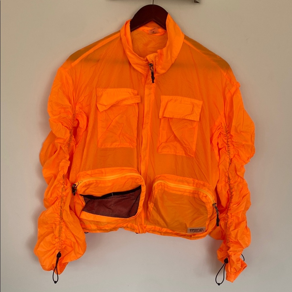Bright Orange Jacket with Pockets